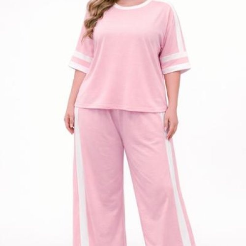 Костюм спорт Romeo life (42-56) 791 pink (лето) Romeo life 791 pink