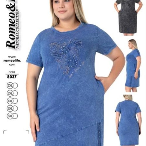 Платье Romeo life (50-60) 8037 blue (лето) Romeo life 8037 blue