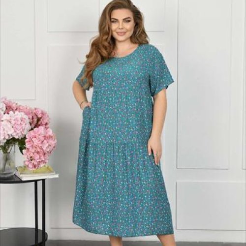 Платье Romeo life (58-62) A12-2 blue (лето) Romeo life A12-2 blue