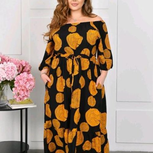 Платье Romeo life (52-56) A4 orange (лето) Romeo life A4 orange