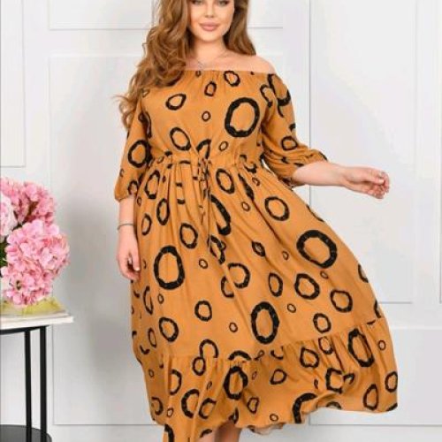 Платье Romeo life (52-56) A4-1 orange (лето) Romeo life A4-1 orange