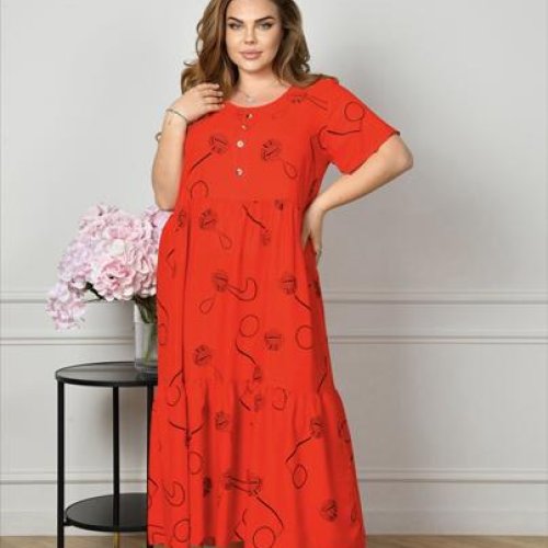 Платье Romeo life (56-60) A6-1 red (лето) Romeo life A6-1 red