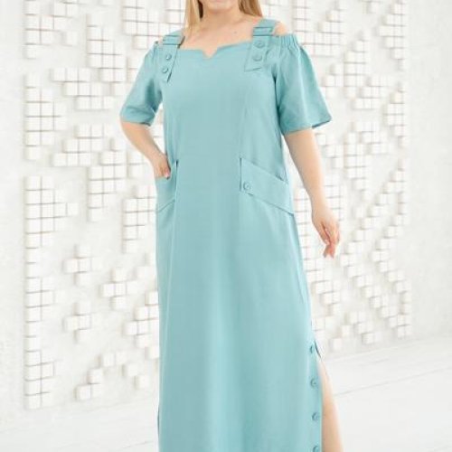 Платье Romeo life (48-56) RL1002 l.blue (лето) Romeo life RL1002 l.blue