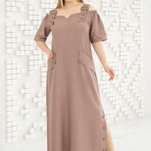 Платье Romeo life (48-56) RL1003 beige (лето) Romeo life RL1003 beige