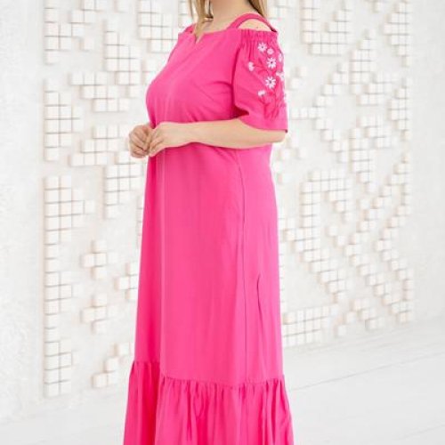 Платье Romeo life (50-58) RL1011 crimson (лето) Romeo life RL1011 crimson