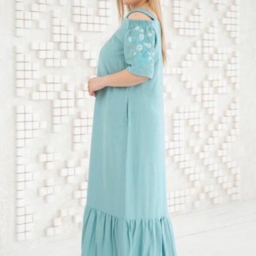 Платье Romeo life (50-58) RL1013 l.blue (лето) Romeo life RL1013 l.blue