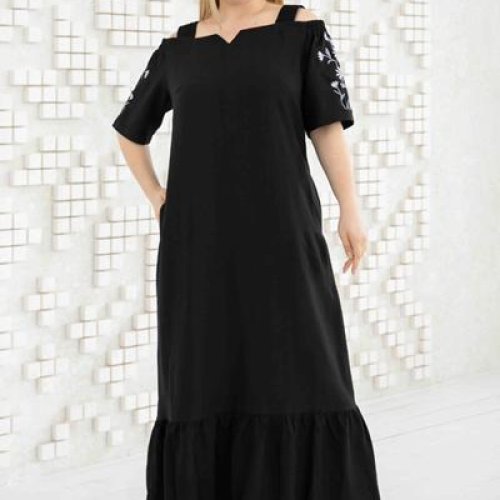 Платье Romeo life (50-58) RL1014 black (лето) Romeo life RL1014 black