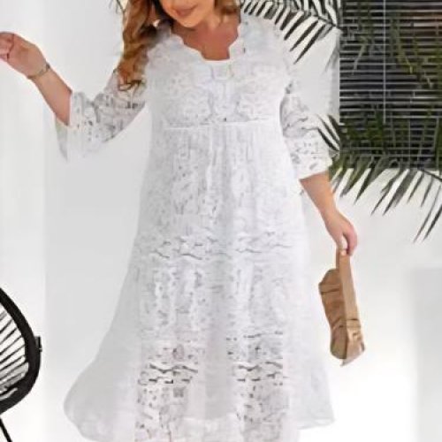 Платье Romeo life (54-62) RL1032 white (лето) Romeo life RL1032 white