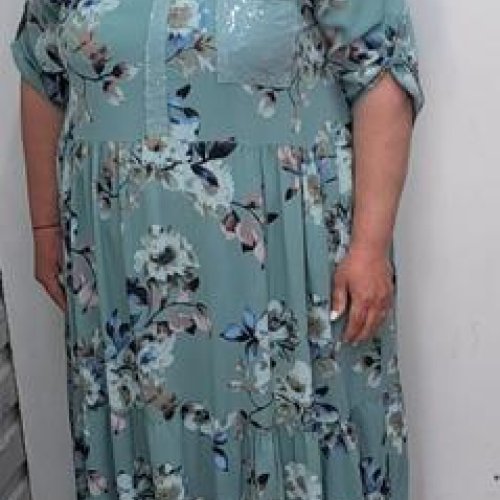 Платье Romeo life (56-60) RL1064 green (лето) Romeo life RL1064 green