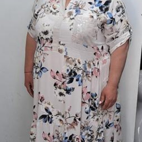 Платье Romeo life (56-60) RL1065 milk (лето) Romeo life RL1065 milk