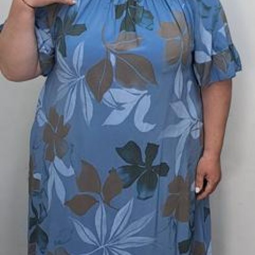 Платье Romeo life (54-60) RL1071 l.blue (лето) Romeo life RL1071 l.blue