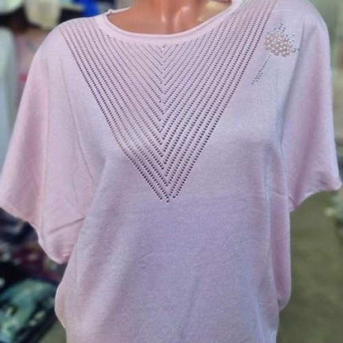 Футболка Julia (50-52) JL1007 pink (лето) Julia JL1007 pink