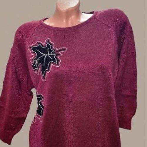 Свитер Julia (52-54) JL1021 wine (деми) Julia JL1021 wine