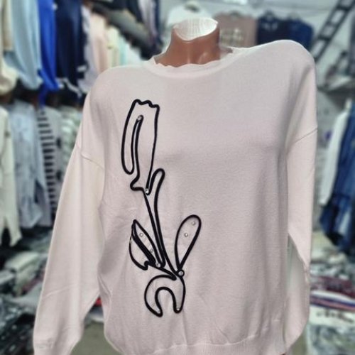 Свитер Julia (52-54) JL1033 white (деми) Julia JL1033 white