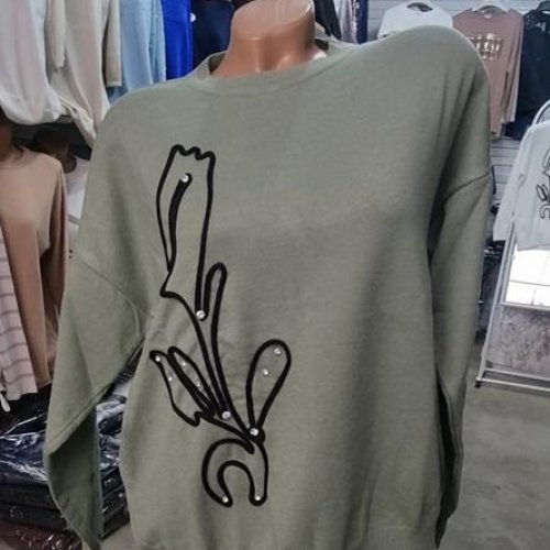 Свитер Julia (52-54) JL1035 khaki (деми) Julia JL1035 khaki