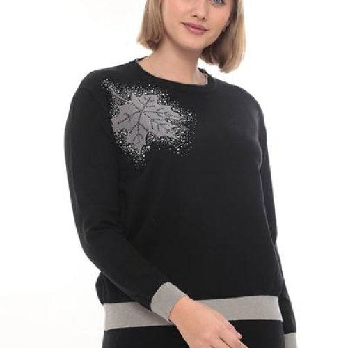 Свитер Julia (52-54) JL1043 black (деми) Julia JL1043 black