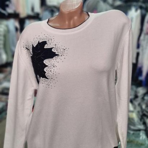 Свитер Julia (52-54) JL1044 white (деми) Julia JL1044 white