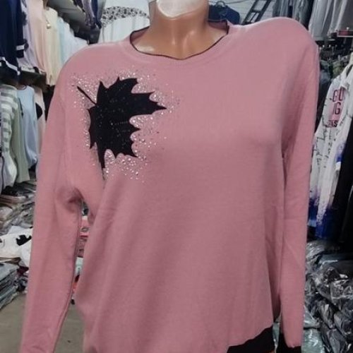 Свитер Julia (52-54) JL1045 pink (деми) Julia JL1045 pink