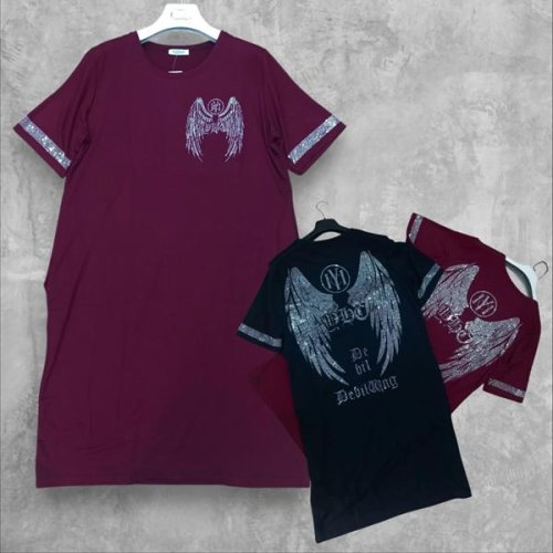 Платье Julia (52-54) JL1136 wine (лето) Julia JL1136 wine