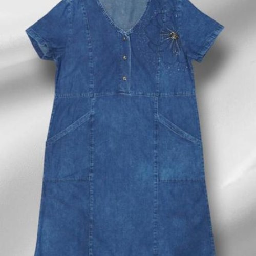 Платье Julia (44-52) JL1147 blue (лето) Julia JL1147 blue