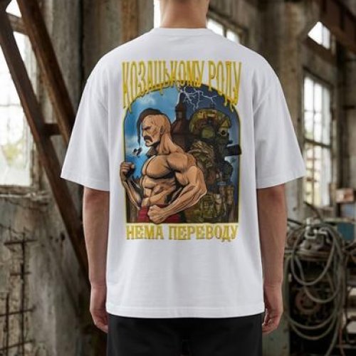 Футболка Madoka (M-3XL) 1378 white (лето) Madoka 1378 white