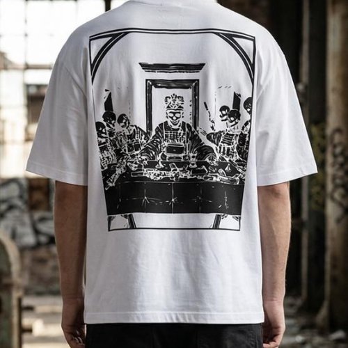 Футболка Madoka (M-3XL) 1387 white (лето) Madoka 1387 white