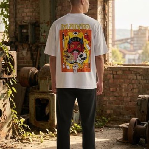 Футболка Madoka (M-3XL) 1392 white (лето) Madoka 1392 white