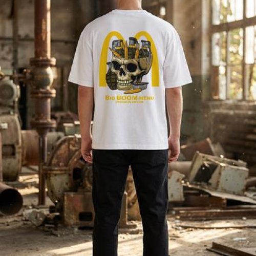 Футболка Madoka (M-3XL) 1393 white (лето) Madoka 1393 white