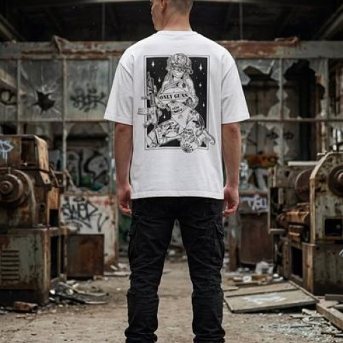 Футболка Madoka (M-3XL) 1395 white (лето) Madoka 1395 white