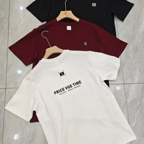 Футболка F.T.H (M-2XL) 1017 black (лето) F.T.H 1017 black