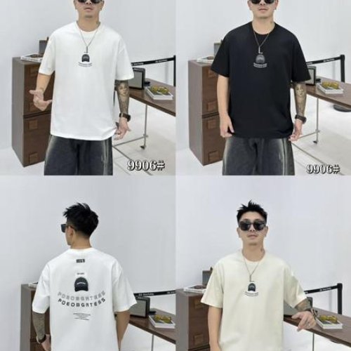 Футболка F.T.H (M-3XL) 9906 black (лето) F.T.H 9906 black