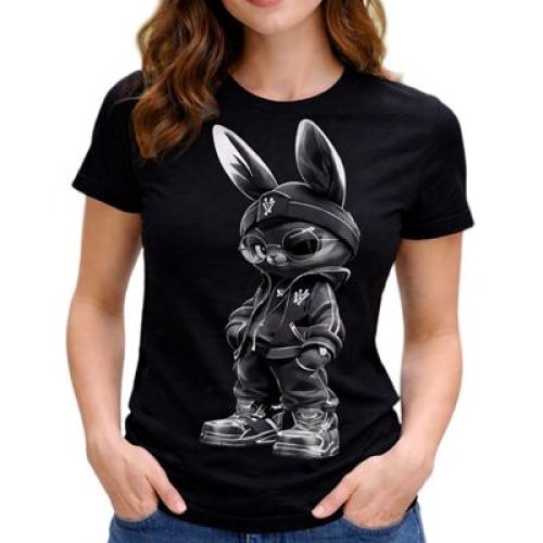 Футболка ALIA (M-3XL) AL105 black (лето) ALIA AL105 black