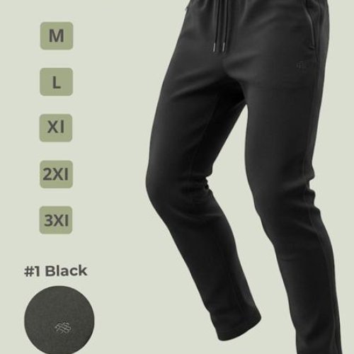 Штаны спорт 2BRO (M-3XL) 6029 black (деми) 2BRO 6029 black