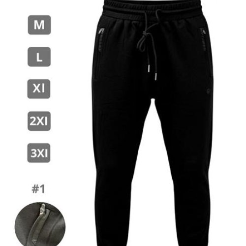 Штаны спорт 2BRO (M-3XL) 62035 black (деми) 2BRO 62035 black