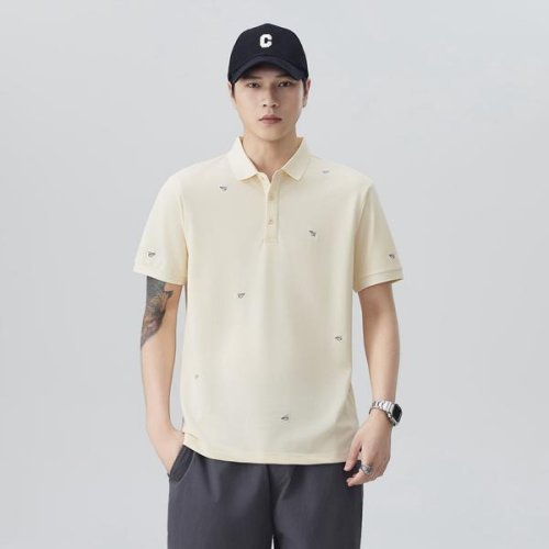 Футболка 2BRO (L-4XL) 8303 beige (лето) 2BRO 8303 beige