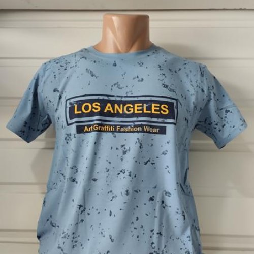 Футболка Panda (S-2XL) 1792 l.blue (лето) Panda 1792 l.blue