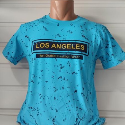 Футболка Panda (S-2XL) 1795 l.blue (лето) Panda 1795 l.blue