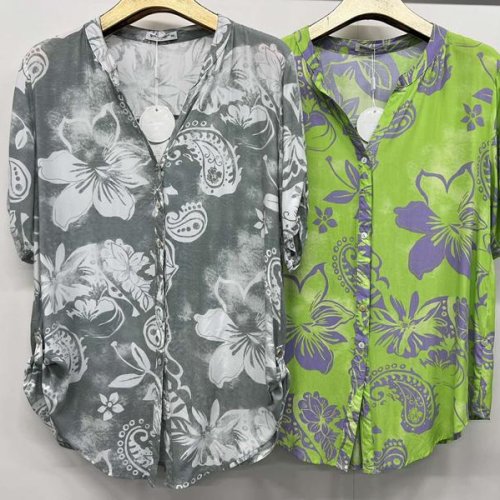 Рубашка Style Nadezhda (L-4XL) 36955 green (лето) Style Nadezhda 36955 green