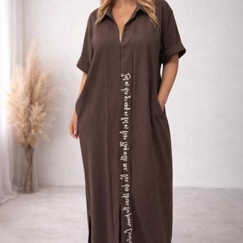 Платье Style Nadezhda (XL-3XL) 442 brown (лето) Style Nadezhda 442 brown