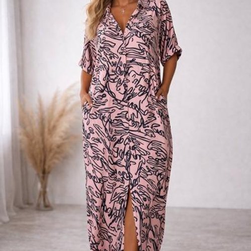 Платье Style Nadezhda (XL-3XL) 442-1 pink (лето) Style Nadezhda 442-1 pink