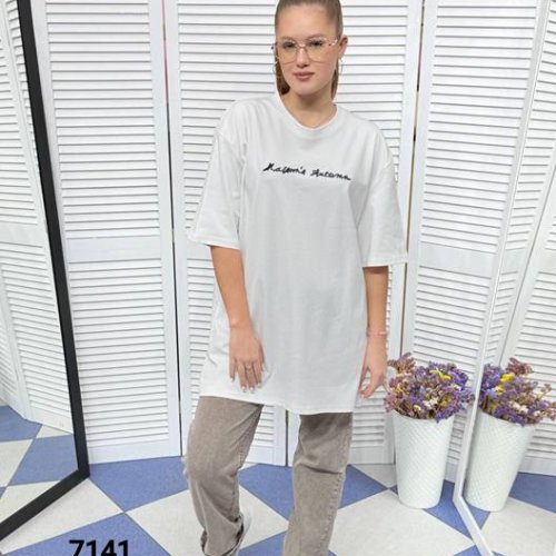 Футболка Style Nadezhda (one size) 7141 white (лето) Style Nadezhda 7141 white