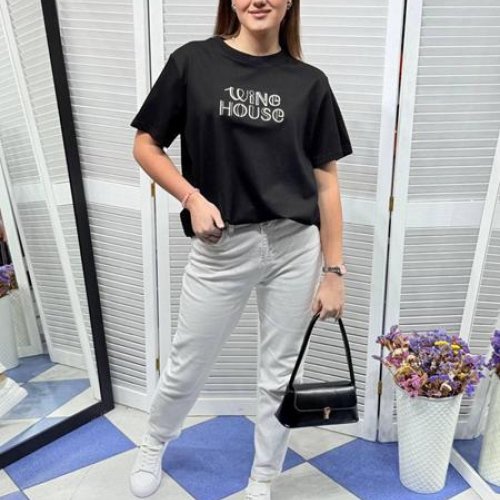 Футболка Style Nadezhda (one size) 7317 black (лето) Style Nadezhda 7317 black