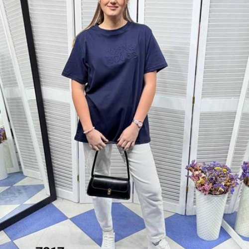 Футболка Style Nadezhda (one size) 7317 navy (лето) Style Nadezhda 7317 navy