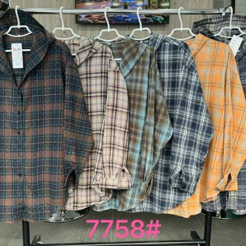 Рубашка Style Nadezhda (3XL-6XL) 7758-2 orange (деми) Style Nadezhda 7758-2 orange