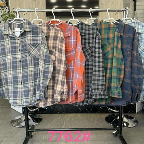 Рубашка Style Nadezhda (XL-4XL) 7762-1 green (деми) Style Nadezhda 7762-1 green