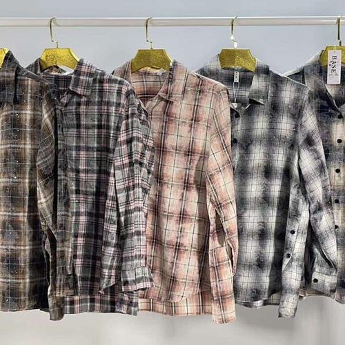 Рубашка BASE (2XL-6XL) 3504 d.grey-beige (деми) BASE 3504 d.grey-beige