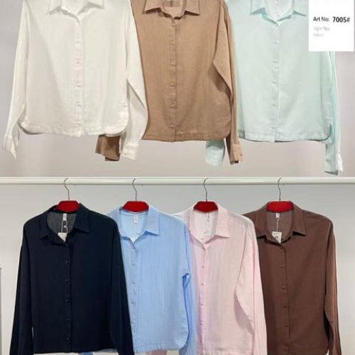 Рубашка BASE (S-XL) 7005 l.blue (деми) BASE 7005 l.blue