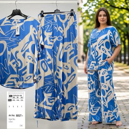 Костюм BASE (2XL-5XL) 881T l.blue (лето) BASE 881T l.blue