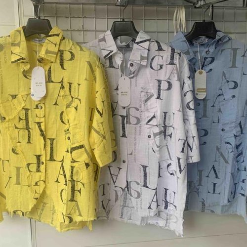 Рубашка Yafeier (XL-4XL) 434 white (лето) Yafeier 434 white