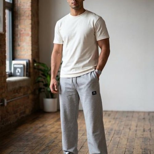 Штаны спорт Moranny (S-2XL) MR1001 grey (деми) Moranny MR1001 grey